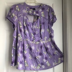 Torrid NWT - Purple Tinker-bell Lantern Top